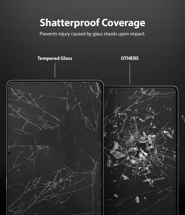 Actual product image Ringke Galaxy Tab S7 Screen Protector Invisible Defender Tempered Glass Transparent (Galaxy Tab S7, S7, S8, S9)