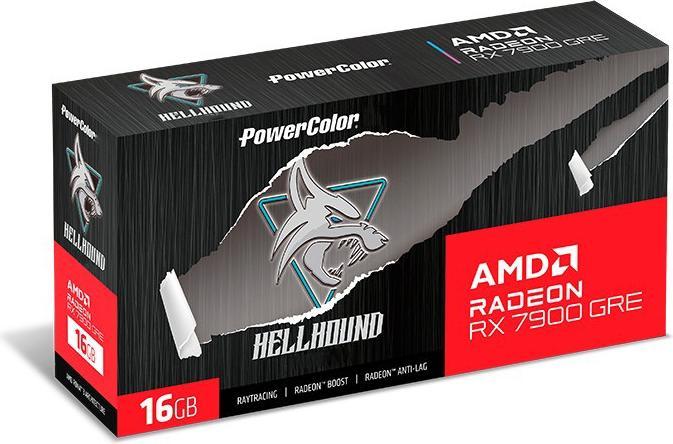 Image du produit Powercolor 7900GRE Hellhound 16GB DDR6 détail détail (16 Go)