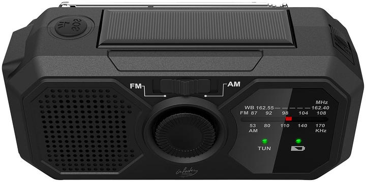 Actual product image Infactory Solar and dynamo case radio (FM, AM)