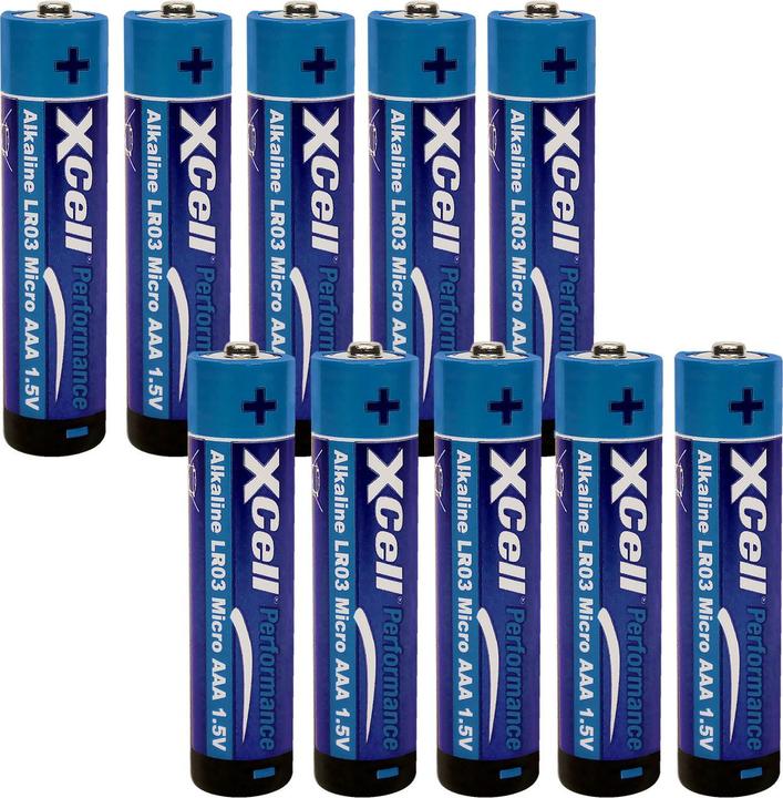 XCell Alkaline MN2400/AAA/LR03, 100er-Pack inkl.VEG (100 Stk., A)