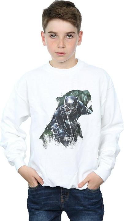 Actual product image Black Boys Wild Silhouette Cotton Sweatshirt (152, 158)