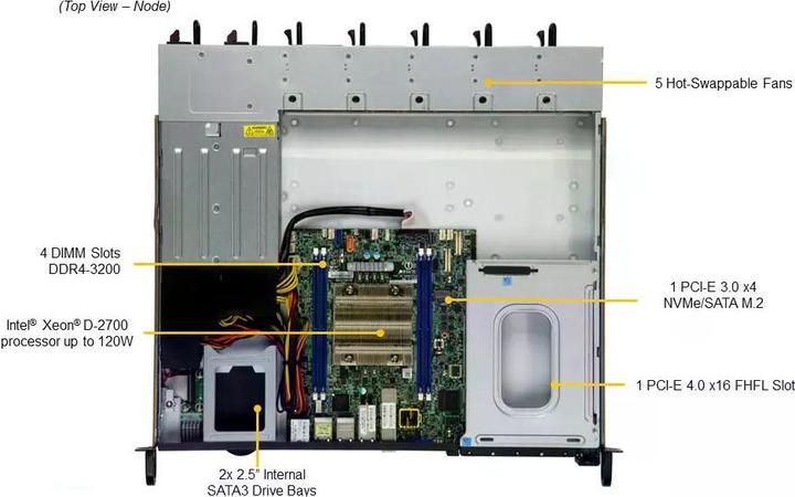 Immagine prodotto Supermicro Server IoT SuperServer SYS-110D-8C-FRAN8TP