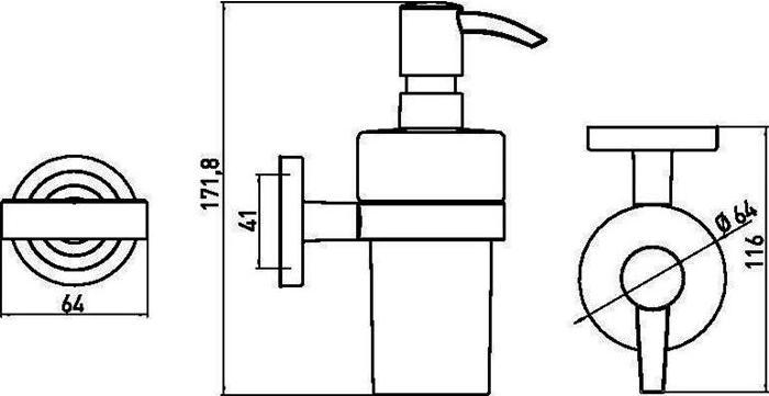 Produktbild Emco Lotionspender Polo chrom 072100101