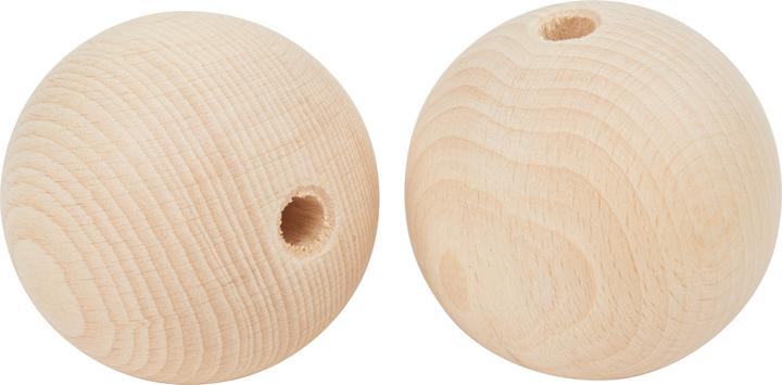Actual product image VBS Wooden balls half drilled "Ø 70 mm