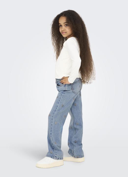 Produktbild Only KOGJUICY Hohe Taille Weiter Beinschnitt Jeans Jeans mit weitem Bein (128)