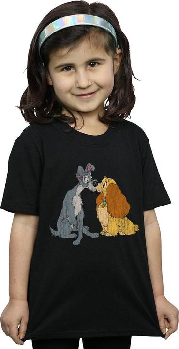 Image du produit Disney - T-shirt LADY AND THE TRAMP DISTRESSED KISS - Fille (140, 146)