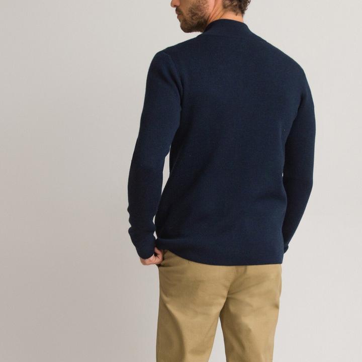 Image du produit La Redoute Collections Cardigan zippé Signature en laine mérinos (XXL)