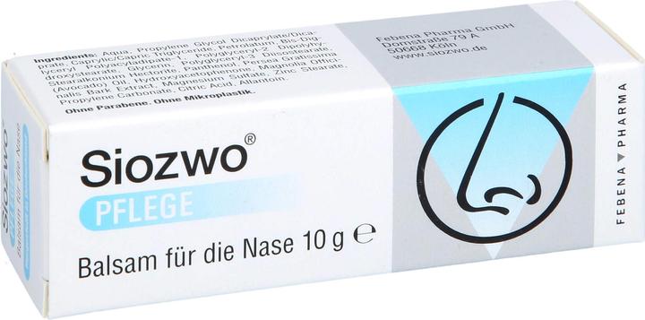 Immagine prodotto Pharma Siozwo Balsamo curativo per il naso, crema da 10 g (1 Pezzo/i)