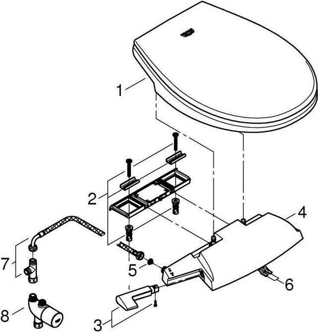 Actual product image Grohe Shower-toilet attachment