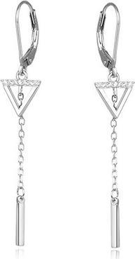 Produktbild Beneto Silver earrings with zircons AGUC1975 (L)