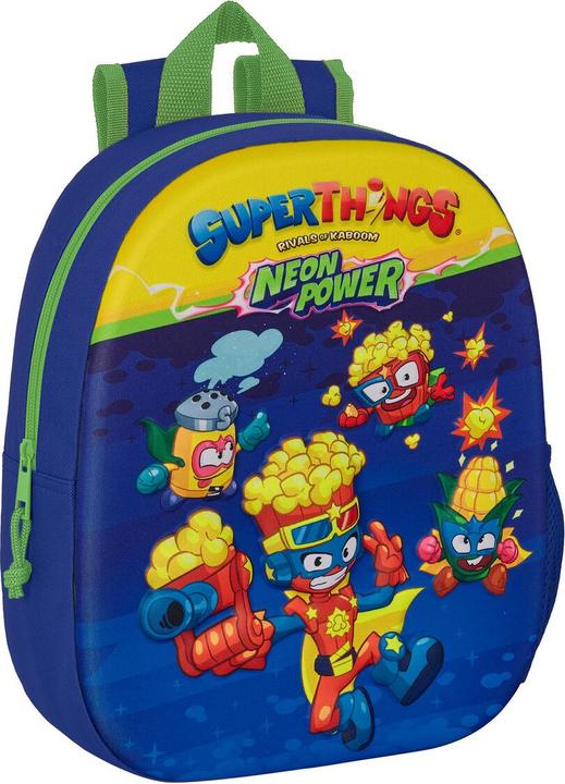 Produktbild Superthings Schulrucksack 3D 27 x 33 x 10 cm Blau Bunt