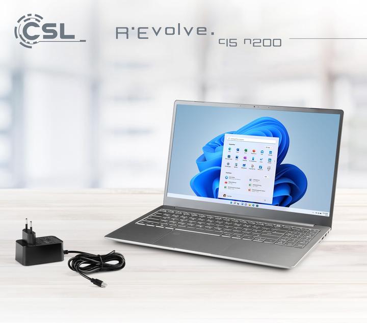 Actual product image CSL Notebook R'Evolve C15 v3 16GB 500GB Windows 11 Home (15.60", 16 GB, 500 GB, DE)