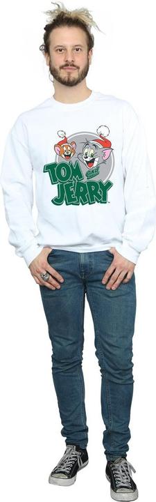 Actual product image Tom & Jerry Mens Christmas Greetings Sweatshirt (S)