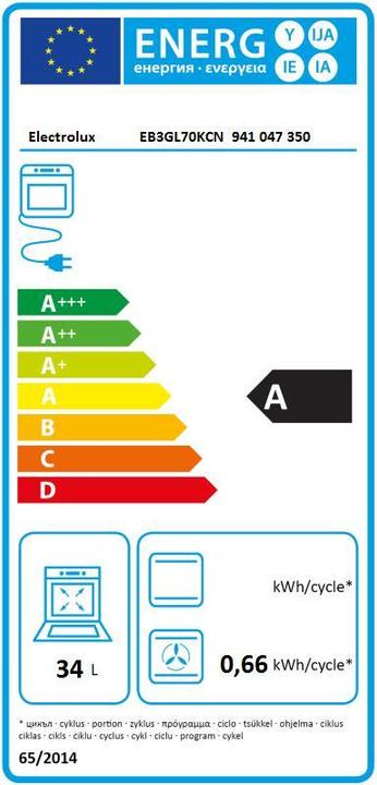 Energy Label Electrolux EB3GL70KCN