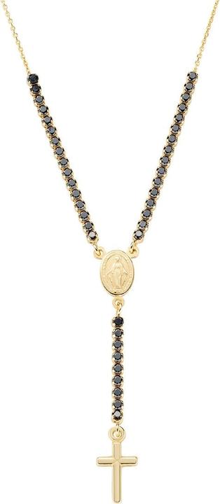 Produktbild Amen Rosary Style Tennis Cross Halskette (Silber 925)