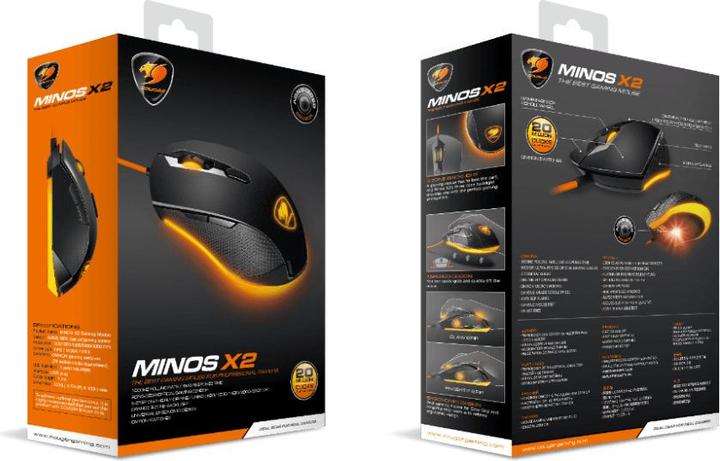 Actual product image Cougar Minos X2 Mouse USB Type-A Optical 3000 DPI (Cable)
