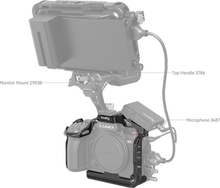 Actual product image SmallRig 4023 Black Mamba Cage for Panasonic LUMIX S5 II (Novelty) (Cage)
