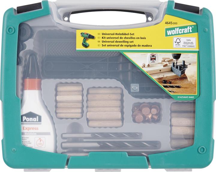 Image du produit wolfcraft wolfcraft 1 Universal-Meisterdübler-Set 78-tlg. (79 pcs)