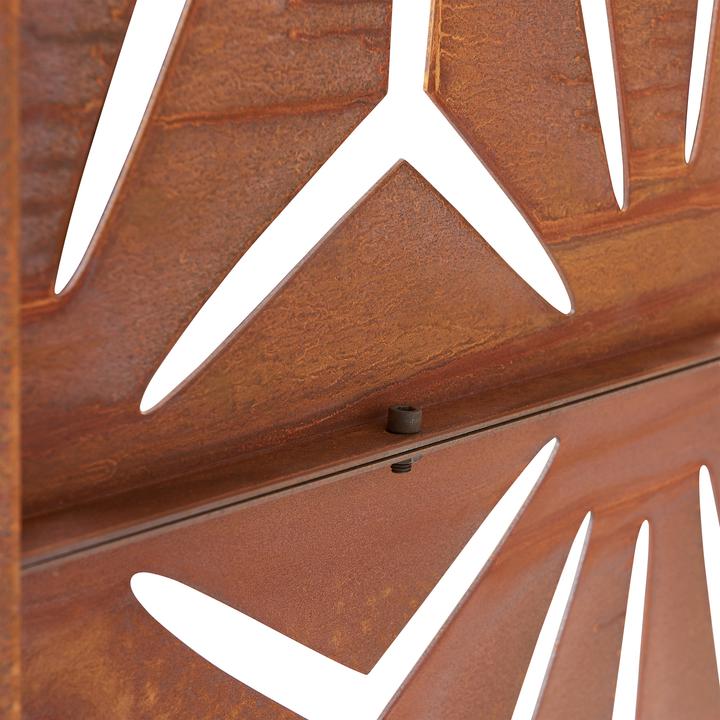 Immagine prodotto Casa.Pro Trennwand Kilsturd Cortenstahl 180x90 cm Edelrost (180 x 90 x 40 cm)