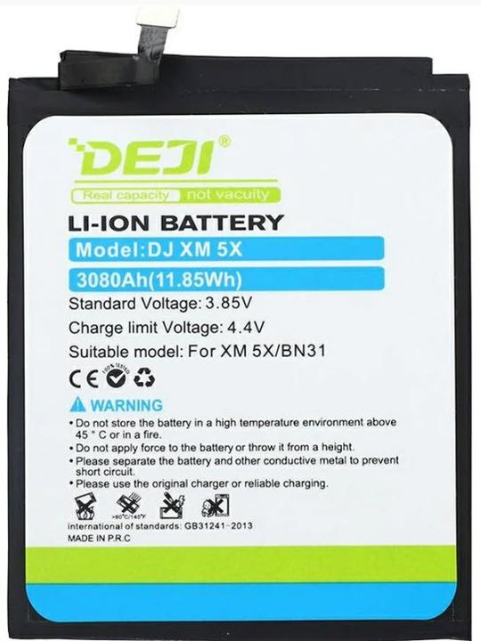 Actual product image DEJI Battery Xiaomi Mi A1 BN31 3080mAh