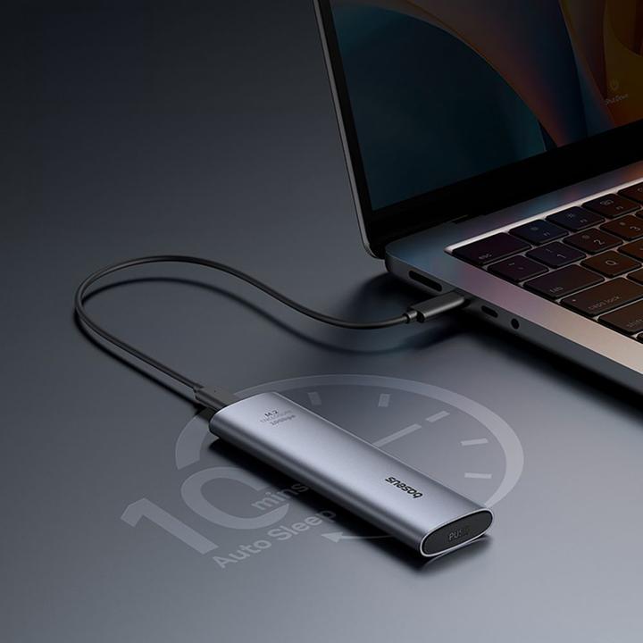 Image du produit Baseus Boîtier SSD FlyJoy Series (M.2 NVMe) Gris Espace (M.2 2242)