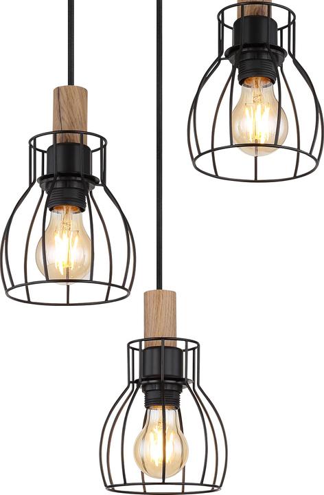 Image du produit Globo Suspension Mina noir mat 3xE27 (E27)