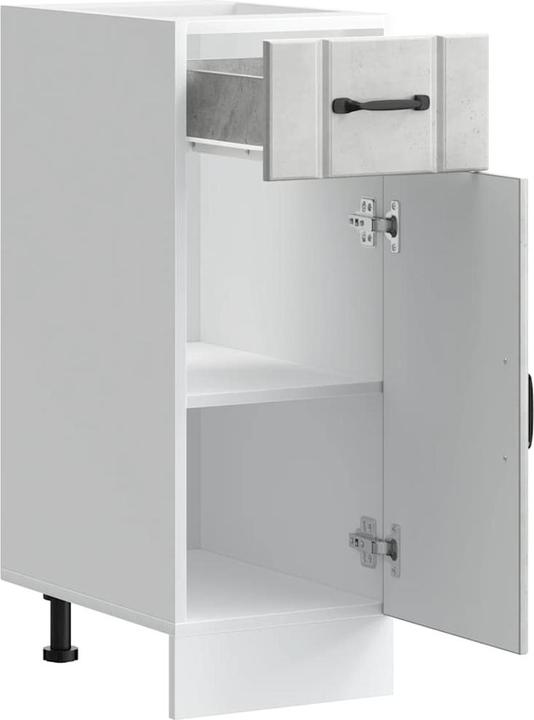 Actual product image VidaXL Kitchen base unit Lucca Concrete grey Wood-based sink base unit (30 x 46 x 81.5 cm)