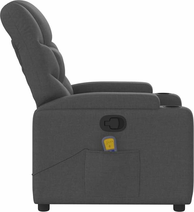 Immagine prodotto VidaXL Sedia da massaggio in tessuto grigio scuro,Colore: Grigio scuro, Materiale