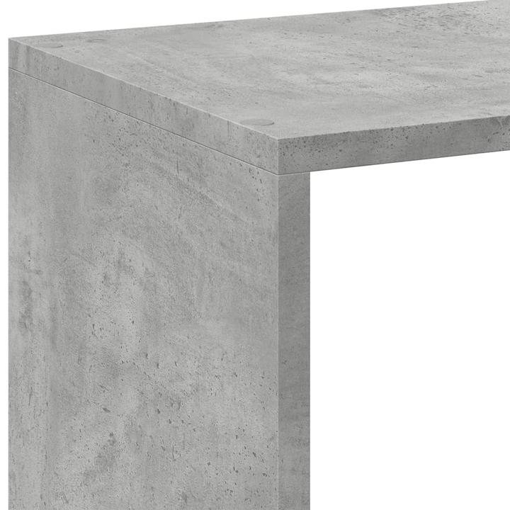 Actual product image VidaXL Bookcase Room divider Wall shelf Standing shelf Room divider Shelf Concrete grey (29 x 29 x 143 cm)