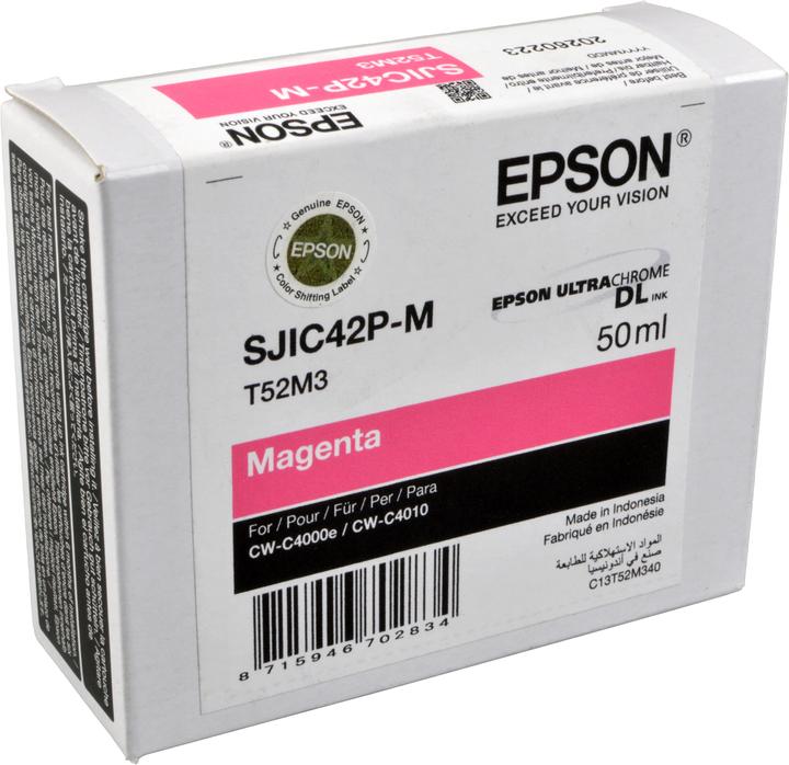 Actual product image Epson SJIC42P-M (MAGENTA) CARTRIDGE (M)