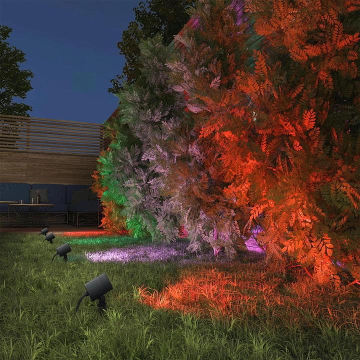 Produktbild Müller Licht Müller-Licht tint LED-Gartenspot Flores LED fest eingebaut 1.8 W Warmweiss, RGB (180 lm, IP44)