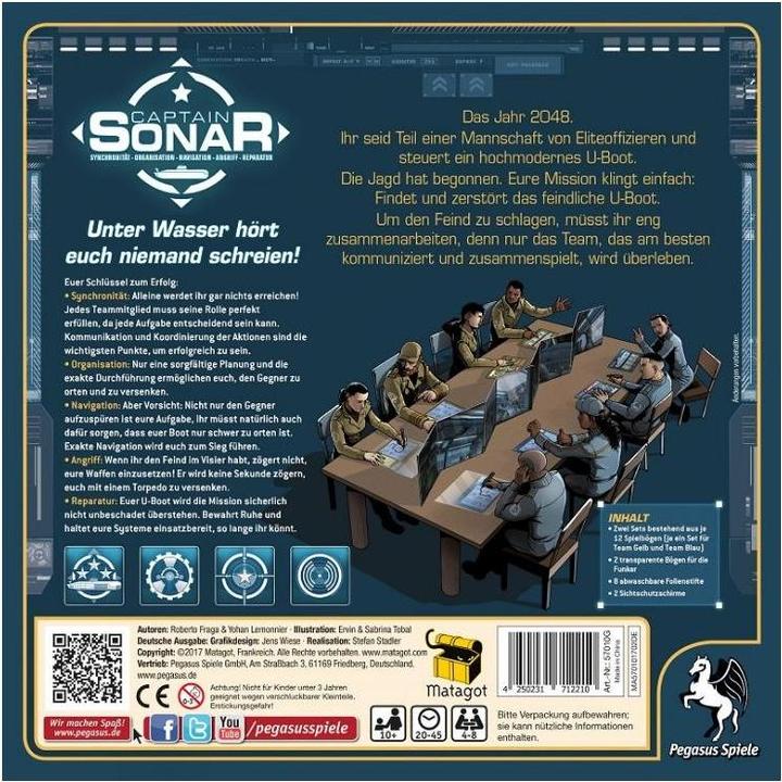 Actual product image Pegasus Captain Sonar (German)