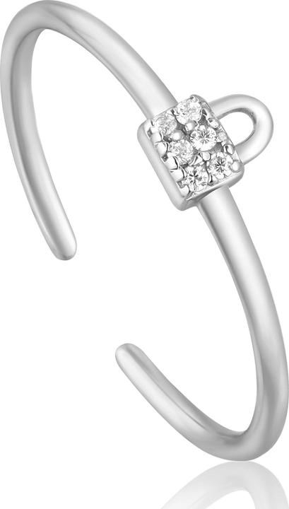 Produktbild Ania Haie Silver Padlock Sparkle Ring (16, 925 Silber)