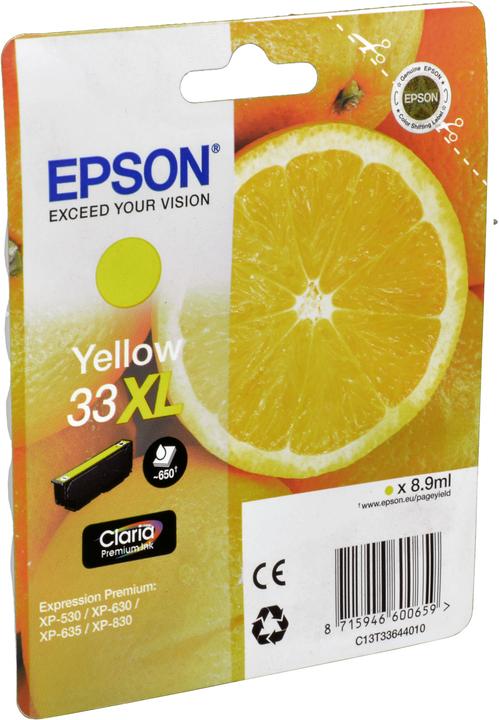 Actual product image Epson 33XL Claria Premium (Y)