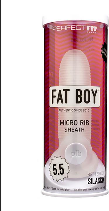 Produktbild PerfectFitBrand Fat Boy Micro Ribbed Sheath 5,5 Inch clear