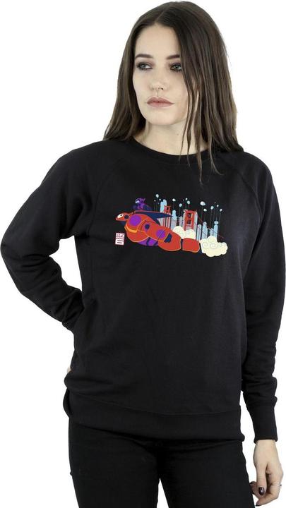 Actual product image Disney Womens/Ladies Big Hero 6 Baymax Hiro Bridge Sweatshirt (XL)