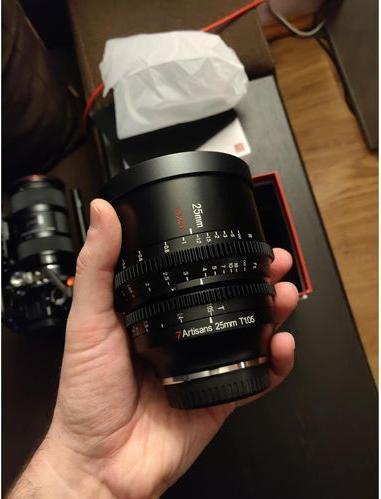 Actual product image 7artisans 25 mm T1.05 Sony E (Sony E, APS-C / DX)