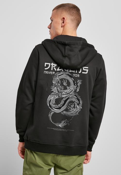 Immagine prodotto Mister Tee Felpa con cappuccio Dragons Never Die Heavy Zip - 132739 (L)