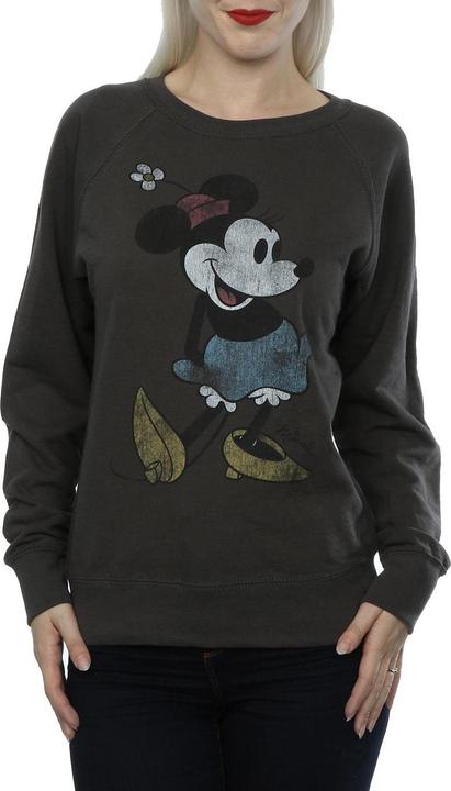 Actual product image Disney Womens/Ladies Classic Minnie Mouse Heather Sweatshirt (XXL)