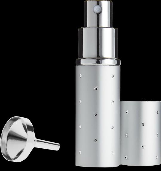 Produktbild Taschenzerstäuber silber für 10 ml + Trichter silber in Geschenkpackung (Eau de Toilette)