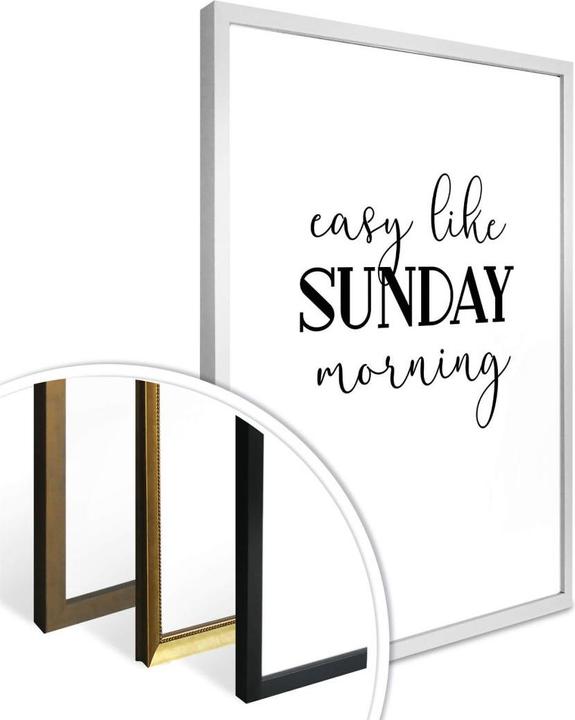 Produktbild Trenddeko Easy like Sunday morning (60 x 80 cm)