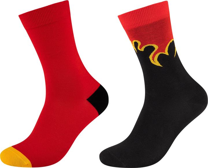 Image du produit Fun Socks Motif Flamme (lot de 2, 41 - 46)