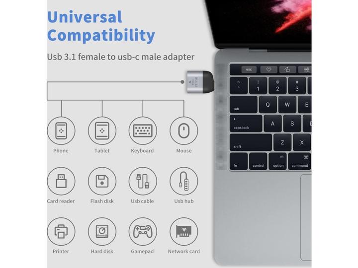 Produktbild PowerGuard USB-C auf USB 3.1 Adapter 10 Gbit/s (USB 3.1)
