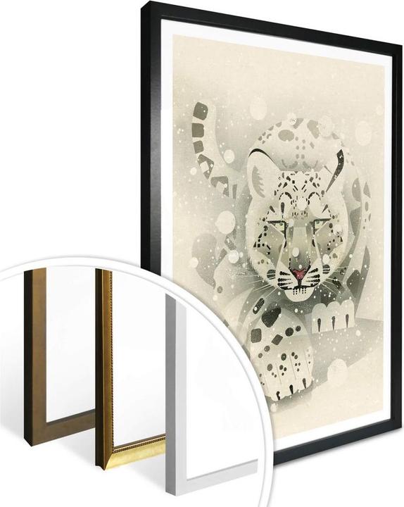 Image du produit Trenddeko Léopard des neiges (60 x 80 cm)