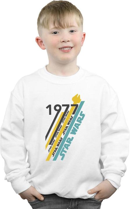 Immagine prodotto Star Wars Retro 77 Stripes Felpa Ragazzi (140, 146)