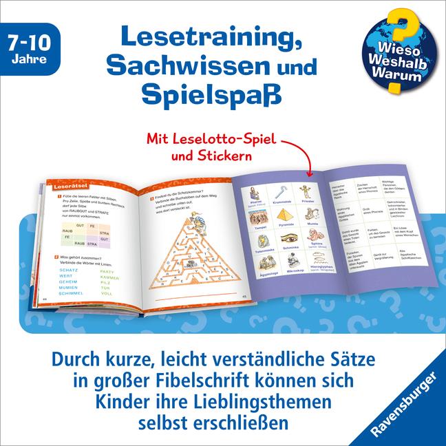 Productafbeelding Ravensburger Wieso? Weshalb? Warum? Erstleser, Band 9: Das alte Ägypten (Duits, Sandra Noa, Peter Friedl, 2023)