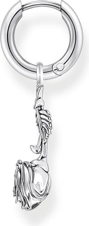 Produktbild Thomas Sabo Einzel Creole mit Anhänger Midnight Rose Silber (Silber 925)