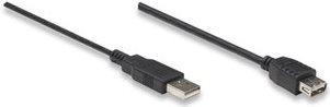 Actual product image Manhattan USB 2.0 extension cable (1.80 m, USB 2.0)