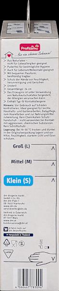Actual product image dm Profissimo Disposable gloves latex white Small (S)