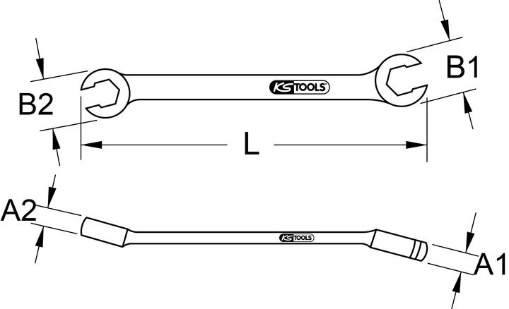 Immagine prodotto KS Tools Chiave aperta a doppio anello (9/16")